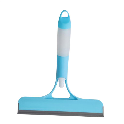 Window Cleaner Squeegees Spray Squeegee Scraper With Ergonomic Handle For Glass Tile Mirror Bathroom Blue