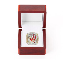 Bleifreier Fantasy-Football-Meisterschaftsring, nickelfreie Trophäe für Ligasieger, offizieller NFL Super Bowl Ring im Kansas City Chiefs Design