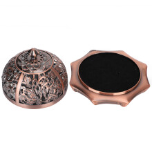 Socle brûleur d'encens en alliage de zinc, support élégant et résistant à la chaleur pour la méditation et la décoration intérieure, base en