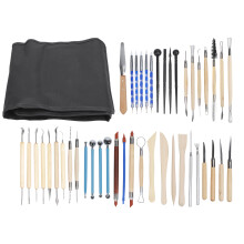 Tonmodellierwerkzeug-Set für Erwachsene, Töpferwerkzeug-Set mit verschiedenen Designs und Premium-Qualität, Zubehör für Polymerclay-Modellierung