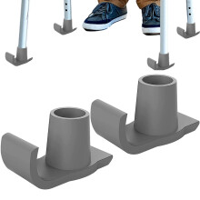 Rubber Walker Glides  2 PCS Foot Covers, Heavy Duty Rubber Glide Ski Covers, Universal Fit Seniors Mobility Gray