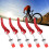 Universal Bicycle Quick Release Seatpost Clamps 5pcs Aluminum Red 15