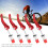 Universal Bicycle Quick Release Seatpost Clamps 5pcs Aluminum Red 6