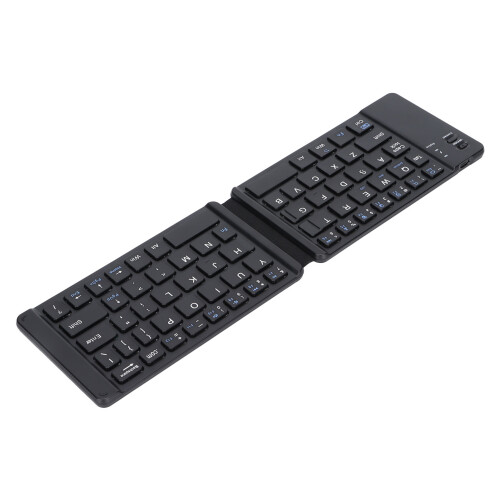 Bluetooth Keyboard with Foldable Design, Ultra Slim Wireless Keyboard Compatible with Multiple Systems, Portable Folding Keyboard for Smartphone 2