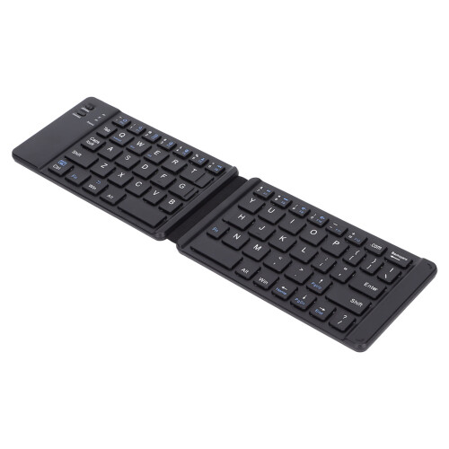 Bluetooth Keyboard with Foldable Design, Ultra Slim Wireless Keyboard Compatible with Multiple Systems, Portable Folding Keyboard for Smartphone 1