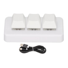 Teclado mecânico para jogos com retroiluminação RGB, design programável, mini teclado numérico de 3 teclas para escritório e jogos, interface
