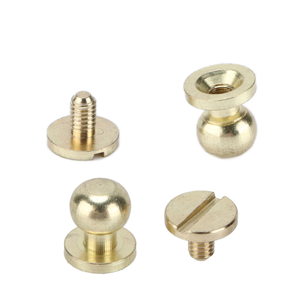 20 Sets Brass Rivets For Luggage Hardware 7X6mm Gold Finish 5081377313479