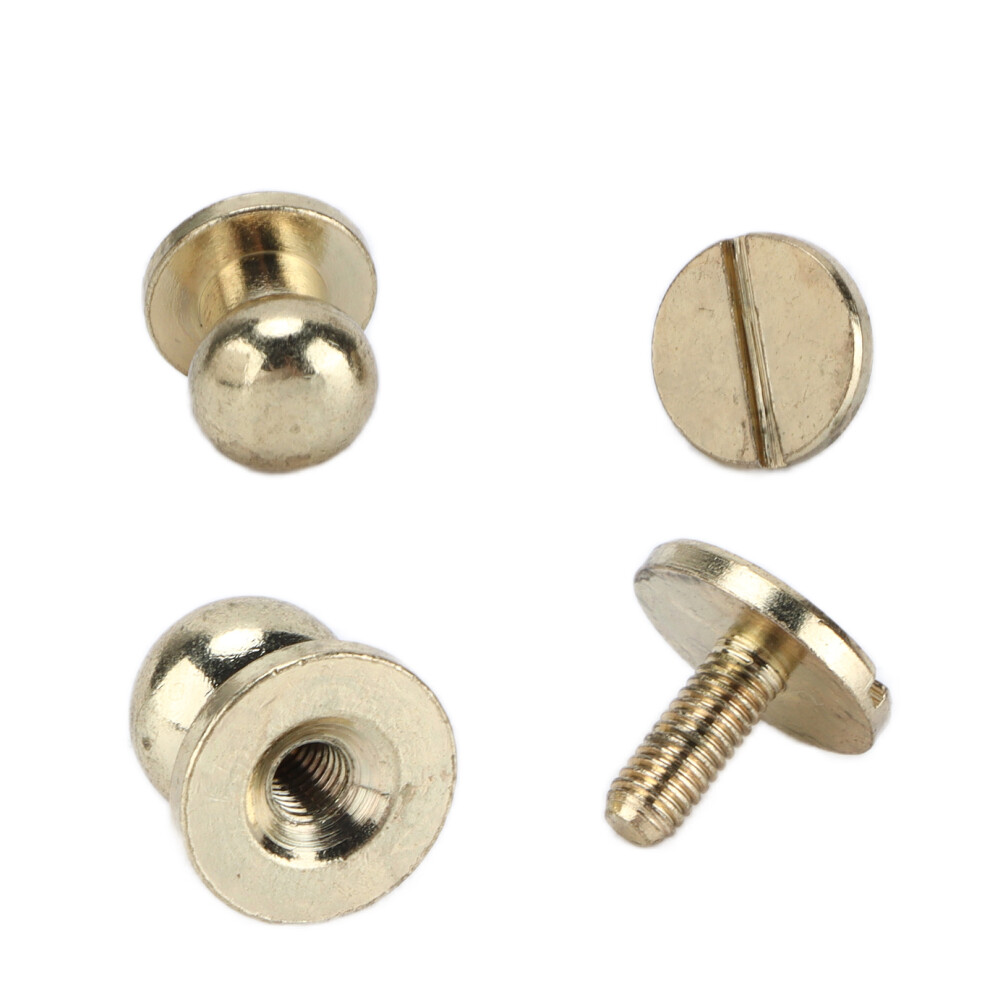 20 Sets Brass Rivets Luggage Hardware 10X8mm Gold Tone Abrasion Resistance 9421377313547