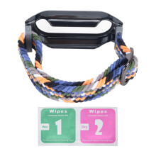 Skärmskyddsband för Xiaomi Mi Band7 Skyddande fodral Repvatten Stötskydd Mjukt nylonmaterial Bekväm bärupplevelse för dagligen