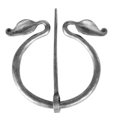 Bróiste Bioráin Chlóca Ceilteach le haghaidh Gúna Stairiúil, Ceardaíocht Fhíor-Ghlaspa Fibula Stíl Lochlannach, Gabhálas Cóimhiotail