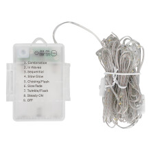 Remote Controlled Decorative String Lights Battery Operated Featuring Adjustable Brightness And Easy To Shape Silver Wire For Indoor Outdoor Ambiance