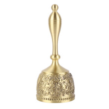 Vintage-Glocke für Schule, Kirche, Gottesdienst, Bastelarbeiten, Alarm, Spiele, Hochzeiten und andere Veranstaltungen. Reines Messing, lauter,