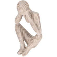Statua del Pensatore di pregevole fattura, scultura astratta in resina arenaria, design cavo, ecologica, moderna, per arredamento di casa e ufficio,