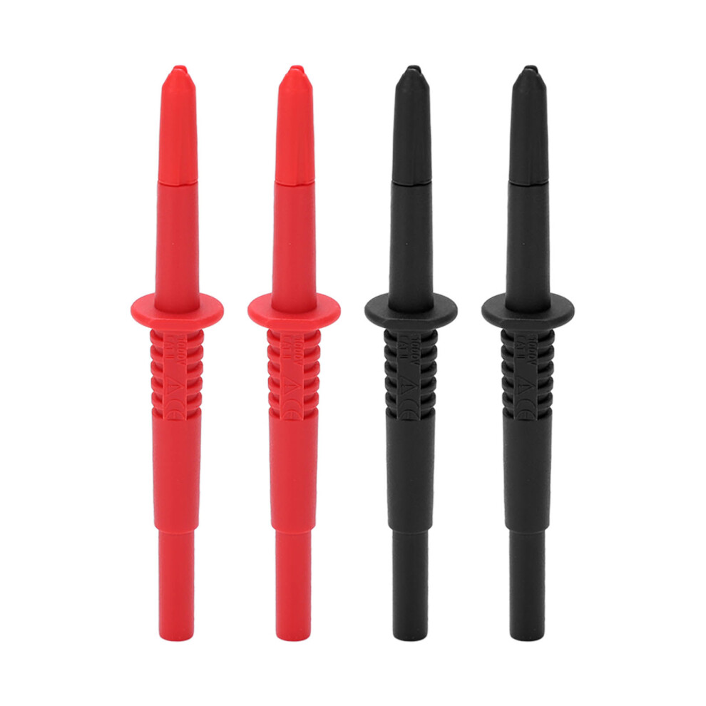 Test Leads With Insulation Protection, Digital Multimeter Probes For Automotive And Electrical Diagnostics, Brass-Tipped Probes With 4Mm Banana Plug, 9138057941715