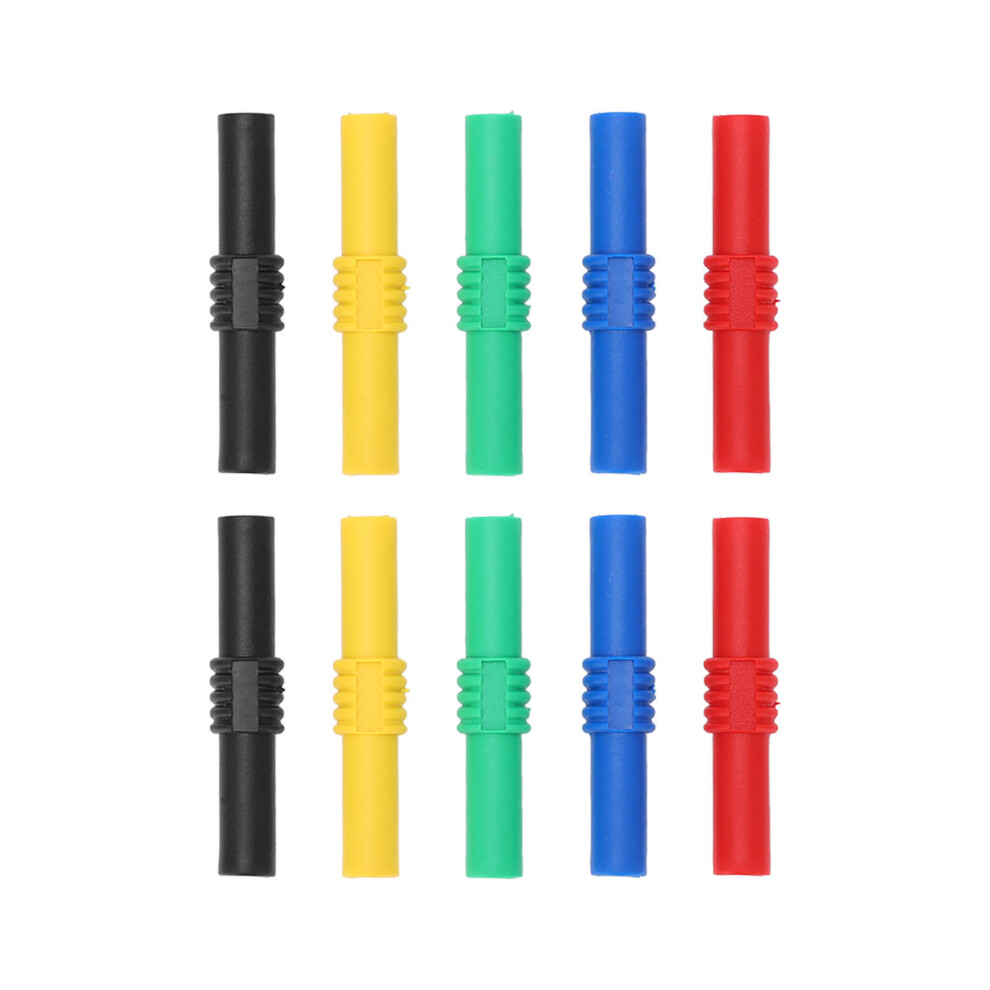 4Mm Banana Plug Adapter Insulated Banana Plug Coupler Female To Female Banana Socket Connector Retractable Plug Compatible Pvc Insulation Material 9138057863192