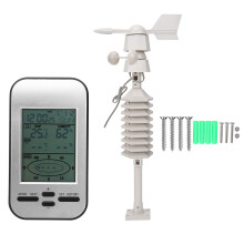Environment Weather Station With Wireless Data Transmission Climate Data Logger Weather Forecast Function LCD Display Professional Thermo Hygrometer