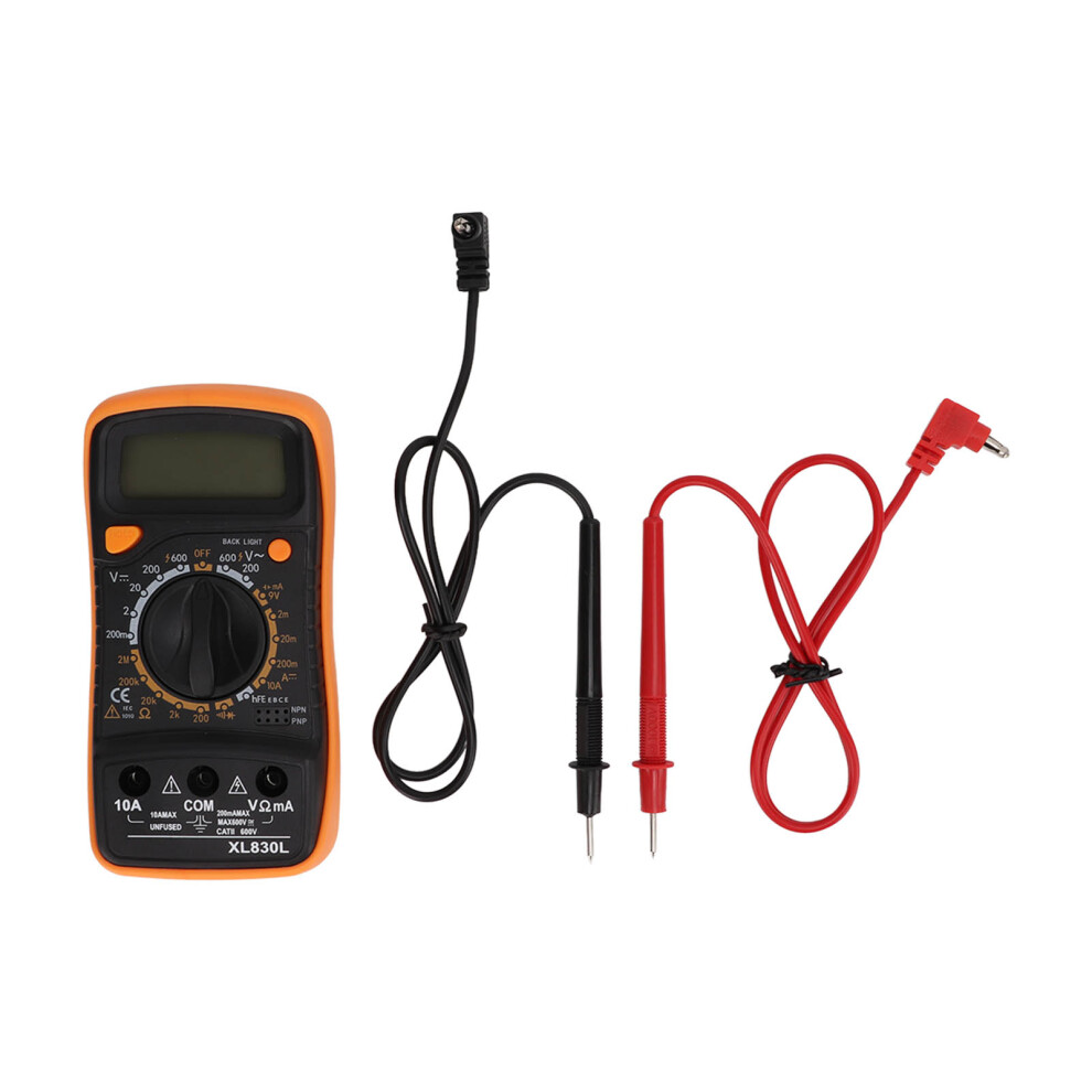 Resistance Measurement Digital Multimeter Ac Dc Voltmeter Ammeter Diode Continuity Tester With Backlit Lcd Overload Protection For Electronics 9138057863017