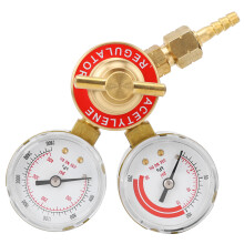 Heavy-Duty Applications Gas Regulator Combo, Dual Gauge System for Oxygen and Acetylene, Compact H59 Brass Body with CGA200 Connection, Ensures