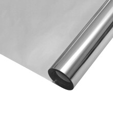 vidaXL Solar Films 3 pcs Static Reflective Effect Home Window Film Silver PVC