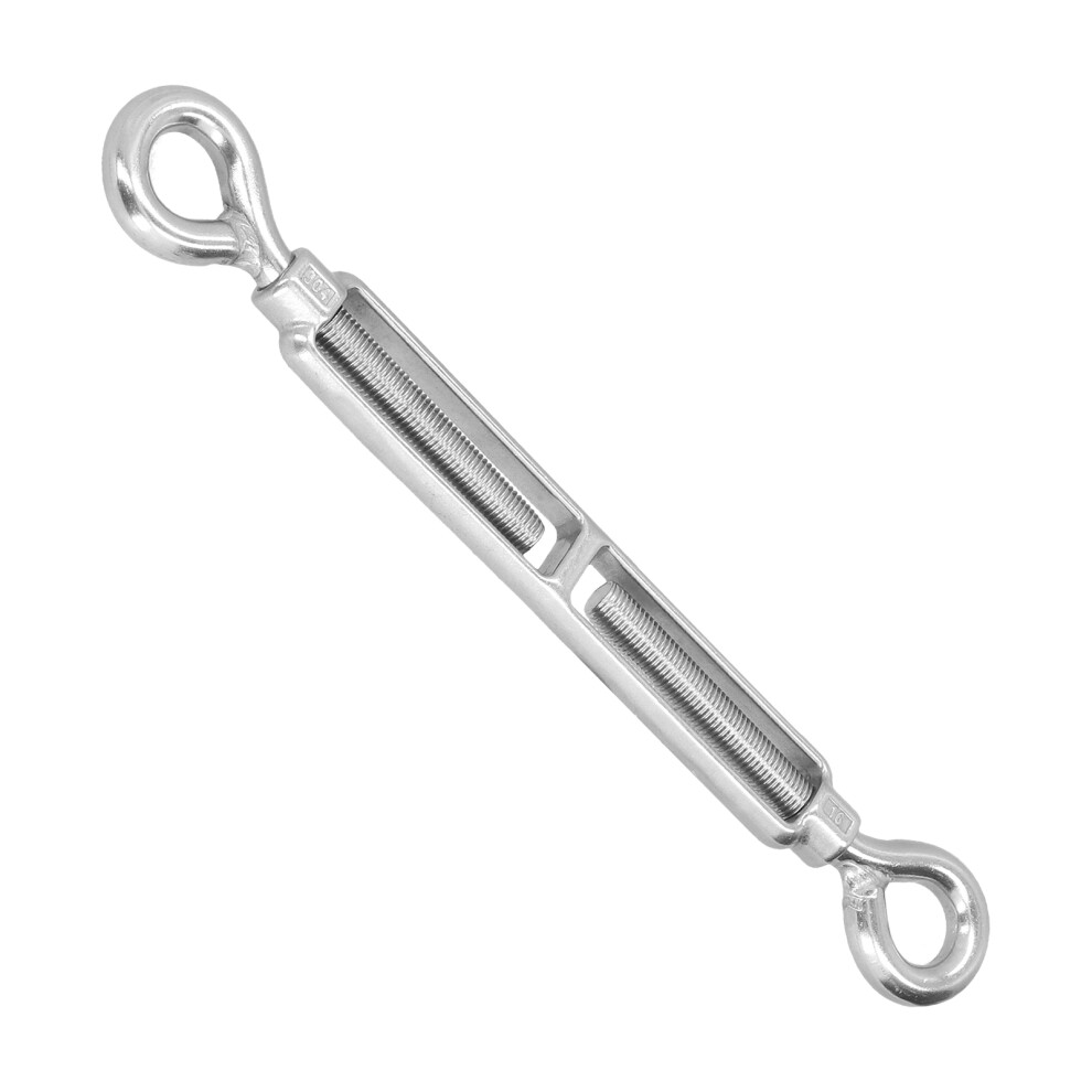 304 Stainless Steel M16 Wire Rope Tensioner Adjustable Turnbuckle 385-575Mm 8761377314849