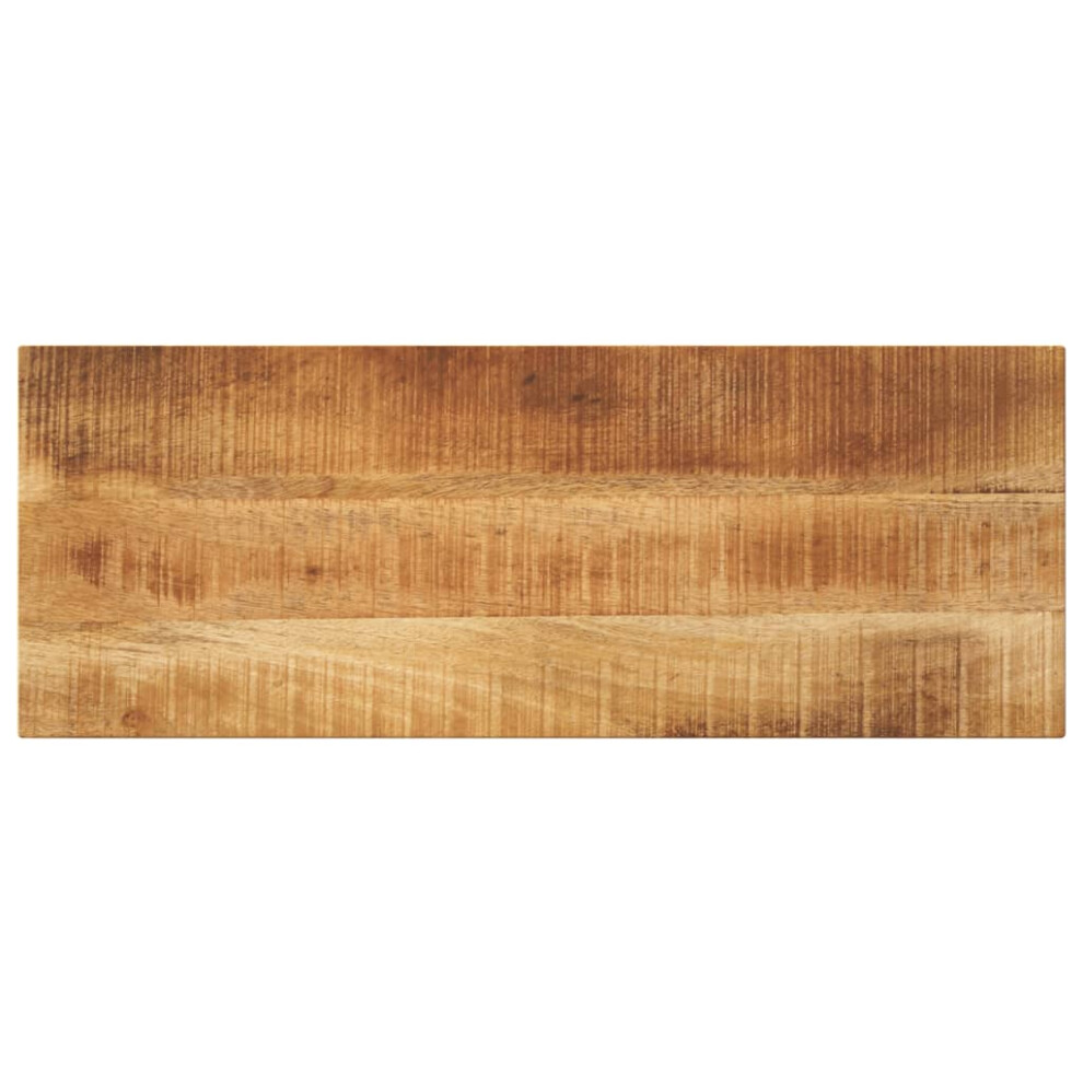 Vidaxl (Rough Mango Wood(Natural), 80 X 30 Cm) Table Top Replacement Board Dining Table Top Rectangular Solid Wood