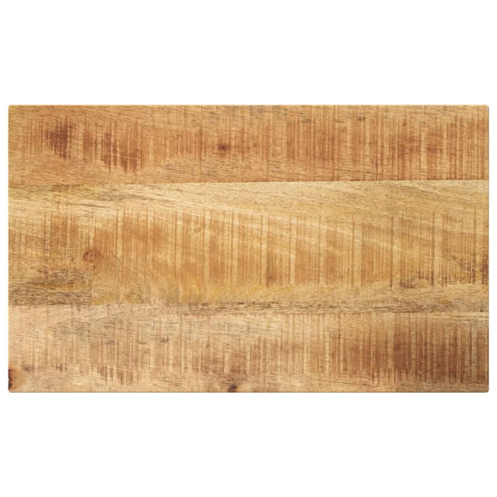 New Vidaxl (Rough Mango Wood(Natural), 60 X 30 Cm) Table Top Replacement Board Dining Table Top Rectangular Solid Wood 371369
