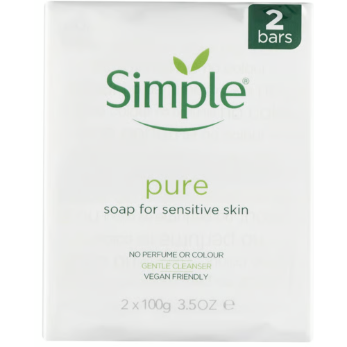 Simple 2pk Simple Pure σαπούνι για ευαίσθητο δέρμα - 125g