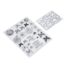 Kreative, transparente Stempel mit Blumenmuster für Kartenbasteln, DIY und Scrapbooking. Strapazierfähiges Silikonmaterial mit einzigartiger Form,