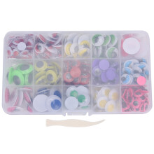 Ľahko použiteľné očká Googly na remeslá, 3D očká Googly, samolepiace, viacfarebné, všestranné, prémiový materiál, potreby pre