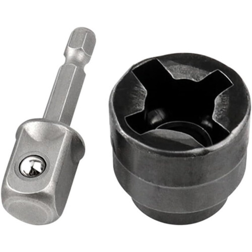 Socket Adapter for Power Drill with Quick Release, Lug Wrench Attachment for Fast Tire Changes 1