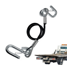 Tow Rope With Hooks 27.55Inch Load Bearing Adjustable Harness For Trailer Automobile RV Outdoor Road Driving
