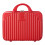 Living And Home Portable Hard Shell Handheld Makeup Travel Case, Red 2