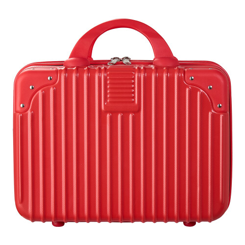 Living And Home Portable Hard Shell Handheld Makeup Travel Case, Red 1