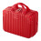 Living And Home Portable Hard Shell Handheld Makeup Travel Case, Red 1