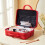 Living And Home Portable Hard Shell Handheld Makeup Travel Case, Red 5