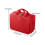 Living And Home Portable Hard Shell Handheld Makeup Travel Case, Red 6