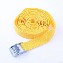 Lashing Strap With Cam Buckle 2m Nylon Quick Release Tie Down 250 Lbs Securing Cargo Motorcycle ATV Yellow Polyester