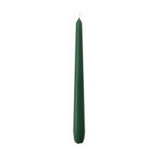 Price's Candles Tapered Dinner Candles Green Unscented Wax Pack of 50