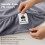 Utopia Bedding Fitted Sheet King, Grey - Deep Pocket 14 inch (35 cm) - 5