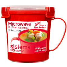 Sistema Microwave Soup Mug | 656 ml | Microwave Food Container with