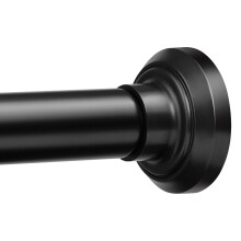 Matte Black Shower Curtain Pole 84 to 183 cm, 1 Inch Extendable Tensio