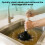 TIJAR Plunger, Long Handle Plunger, Super Strong Durable Plunger for 6