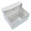 Culpitt 18" x 14" Cake Board & White Cake Box Combo, Oblong Silver Fer 1