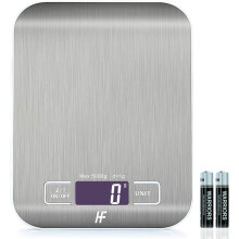 HomeFashion 5kg 1g 11lb Digital Kitchen Scales Food Scale with stainle