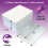 Culpitt 18" x 14" Cake Board & White Cake Box Combo, Oblong Silver Fer 2