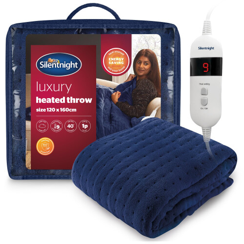 Silentnight Silentnight Comfort Control Heated Throw Blanket - Luxury Fleece Elect