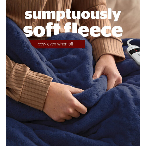 Silentnight Silentnight Comfort Control Heated Throw Blanket - Luxury Fleece Elect 2