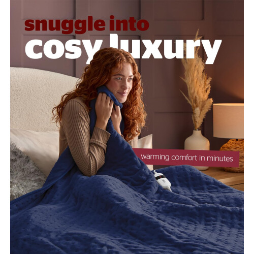Silentnight Silentnight Comfort Control Heated Throw Blanket - Luxury Fleece Elect 1