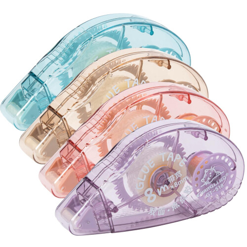 Glue Roller, 4 Pack Double Sided Tape Dispenser, Scrapbooking Supplies