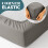 Moonlight Bedding King Size Fitted Sheets 40 Cm Extra Deep Pocket Grey 4